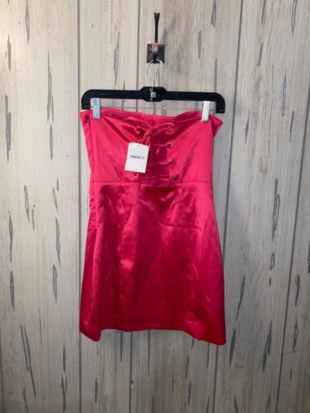NWT Forever 21 Women’s Size Small Hot Pink Strapless Mini Dress